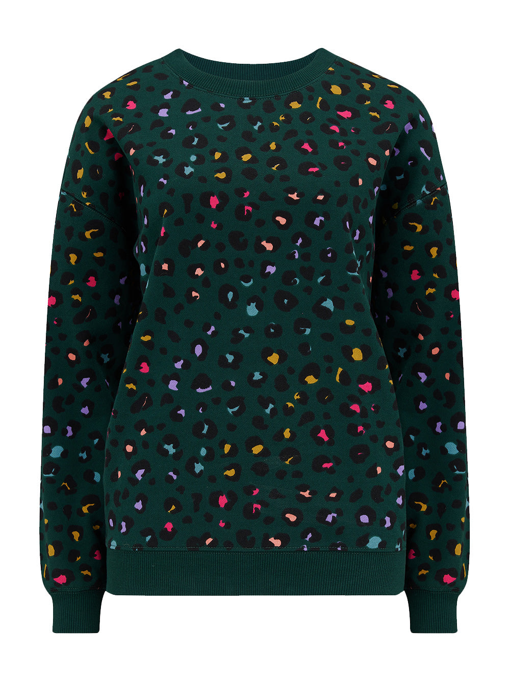 Noah Sweater - GREEN LEOPARD
