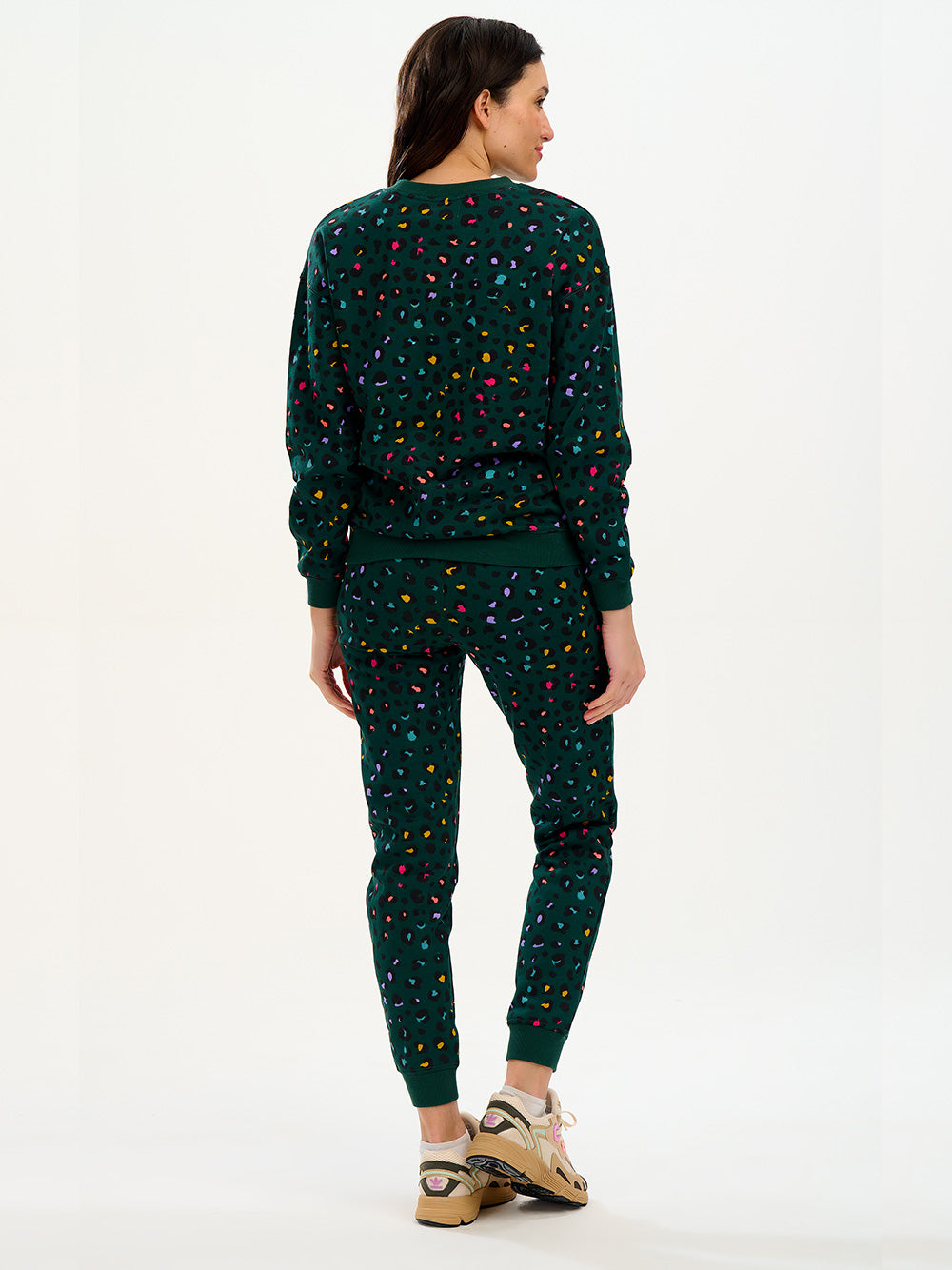 Noah Sweater - GREEN LEOPARD