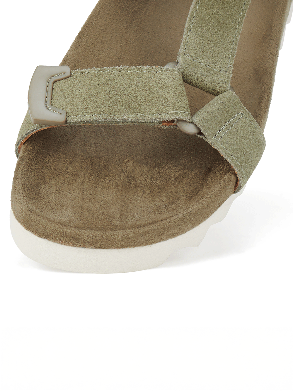 Sandal Tooth Wedge - SAGE/WHITE