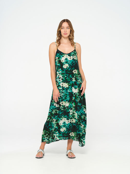 Antoinette Slip Dress - SEAGRASS BAY EMERALD