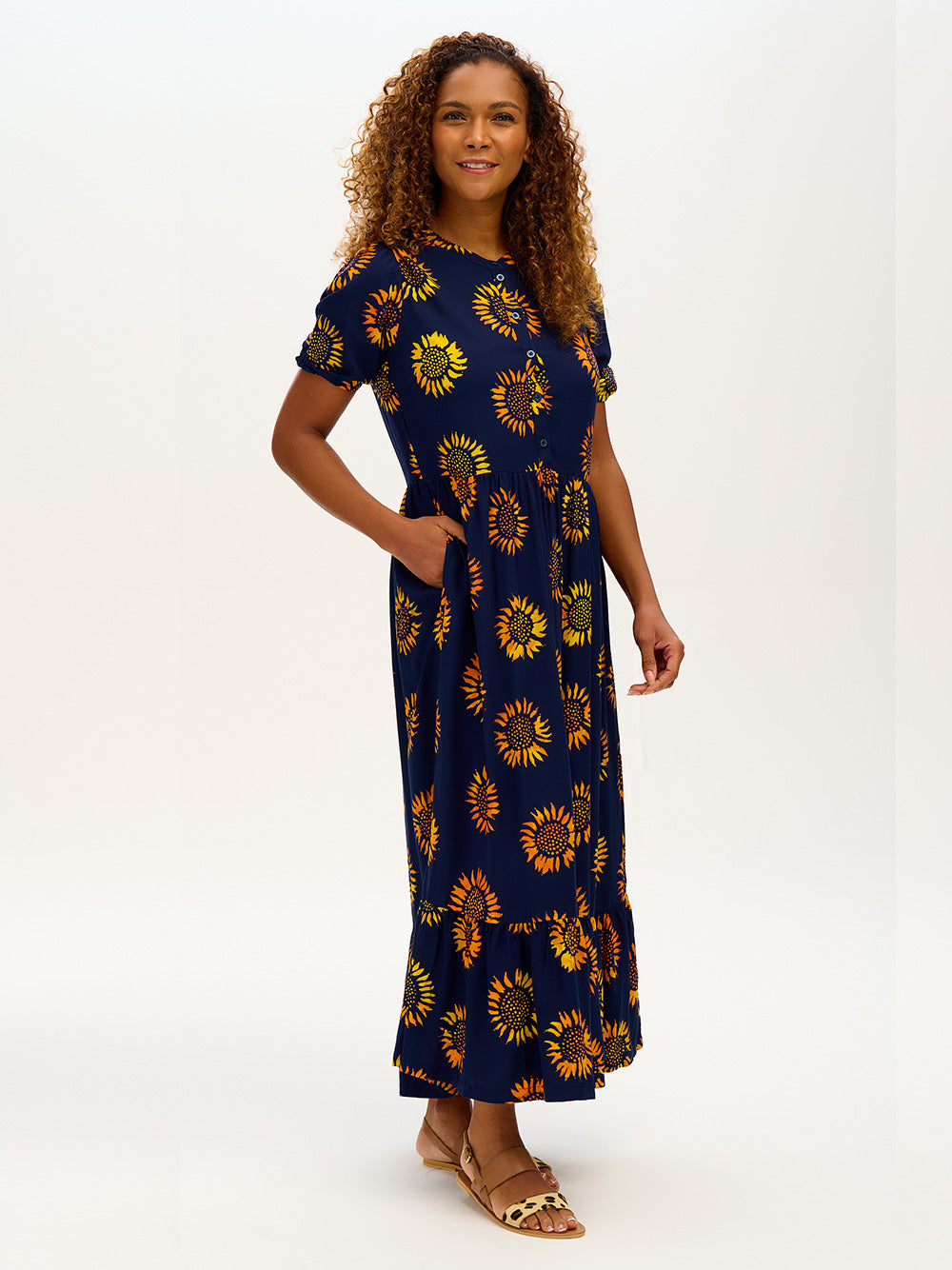 Tammy Batik Maxi Smock Dress