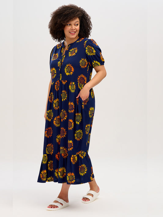 Tammy Batik Maxi Smock Dress