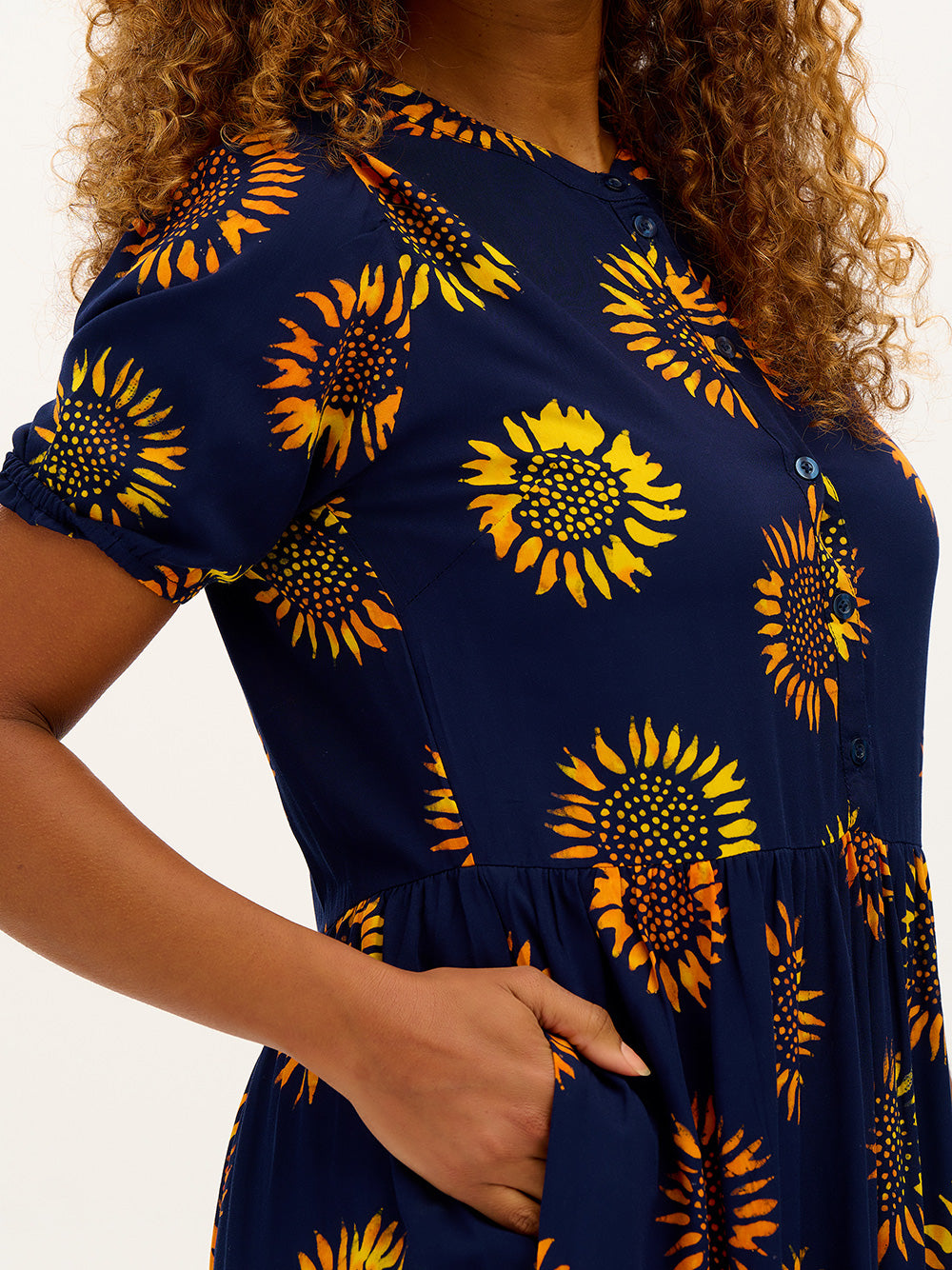 Tammy Batik Maxi Smock Dress
