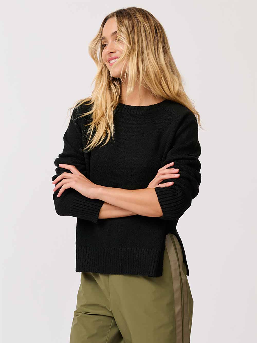 Tory Knit Sweater - BLACK