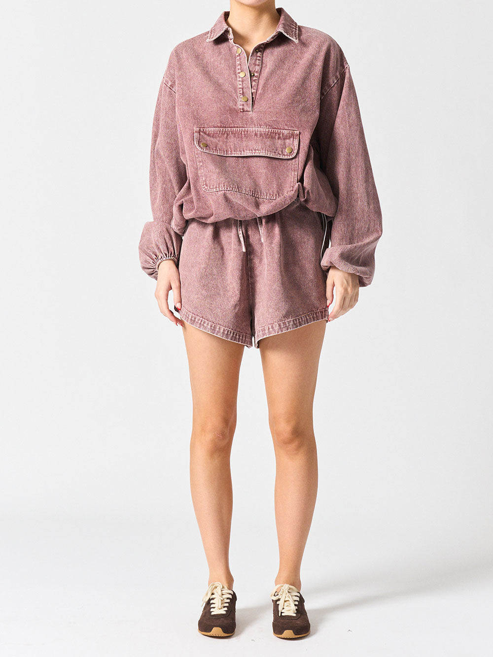 Tropez Short - PINK CHOCOLATE BROWN