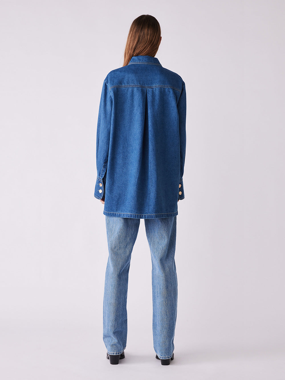 Unhidden Denim Shacket