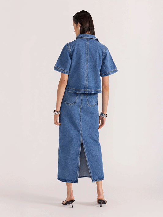 Alden Crop Denim Shirt