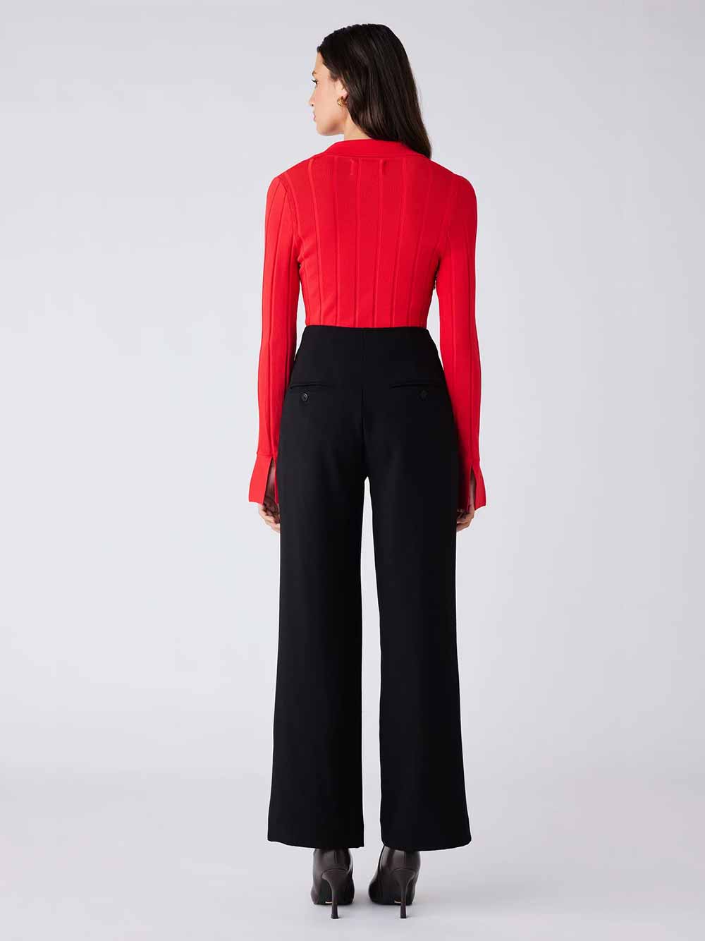 Avenue Button Sweater - FIRE