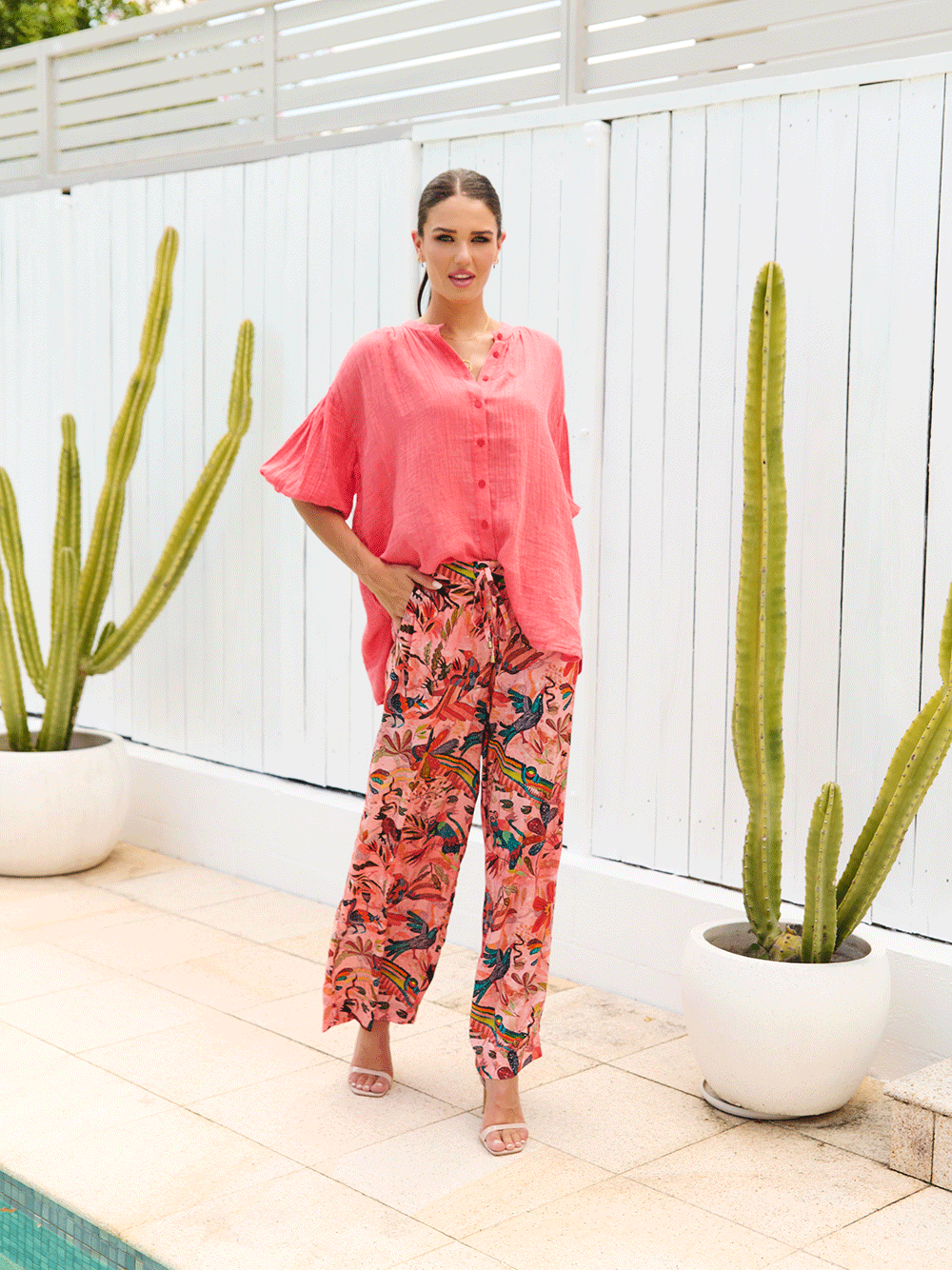 Avery Shirt - CORAL