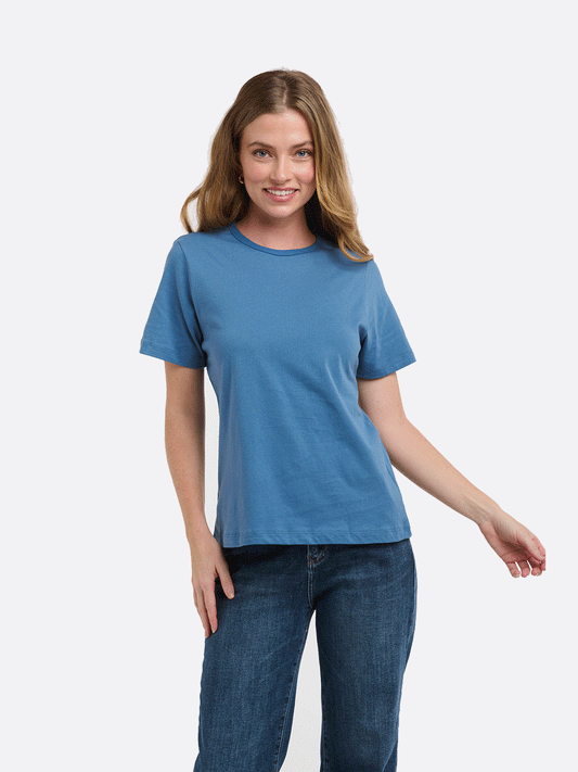 Crew Neck Tee - DENIM