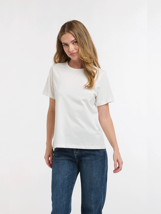 Crew Neck Tee - WHITE