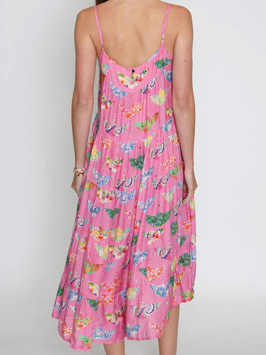 Birds of Surfers Sundress - PINK