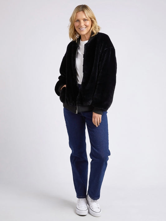 Blaze Fur Bomber Jacket