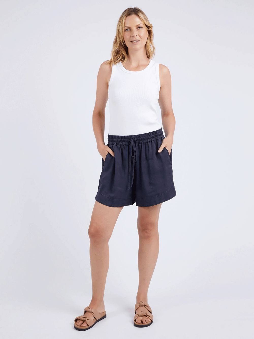 Bliss Washed Short - NAVY