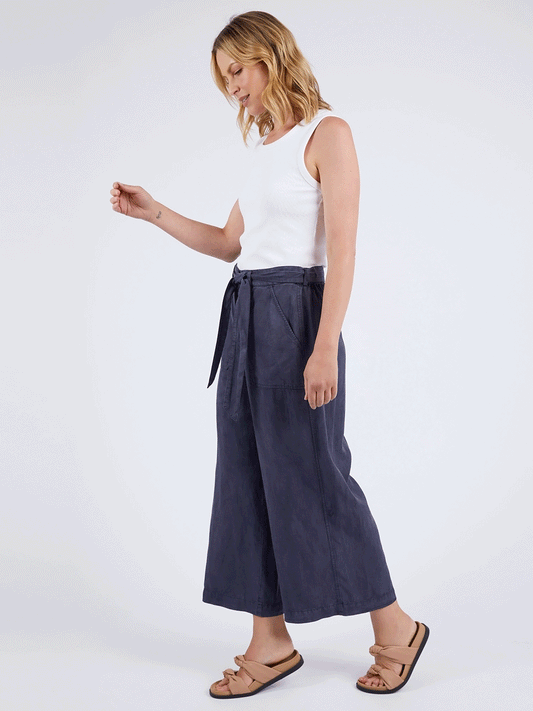 Bliss Washed Pants - NAVY