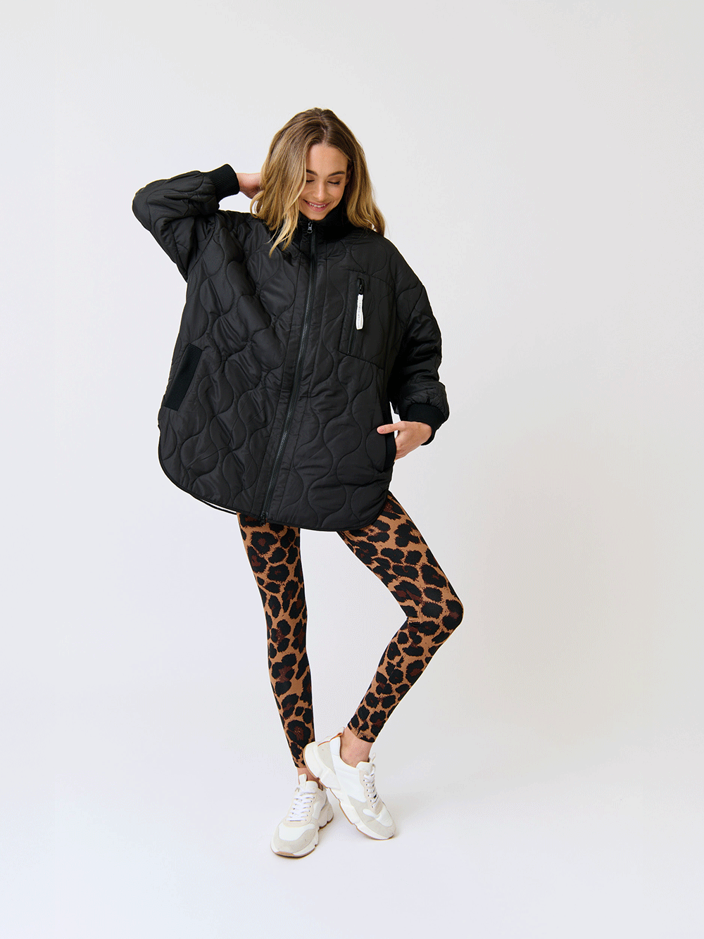 Bridie Jacket - BLACK/CREAM