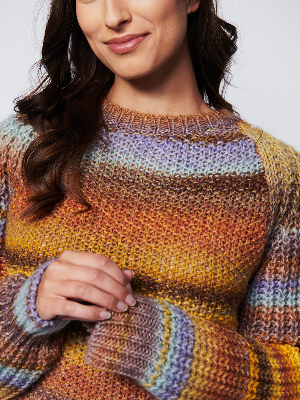Colombia Round Neck Knit Sweater - EARTH