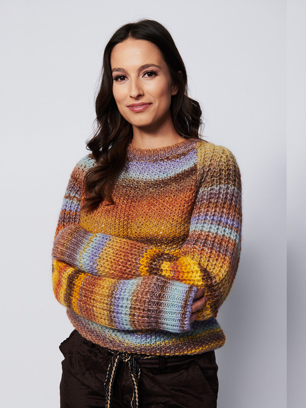 Colombia Round Neck Knit Sweater - EARTH