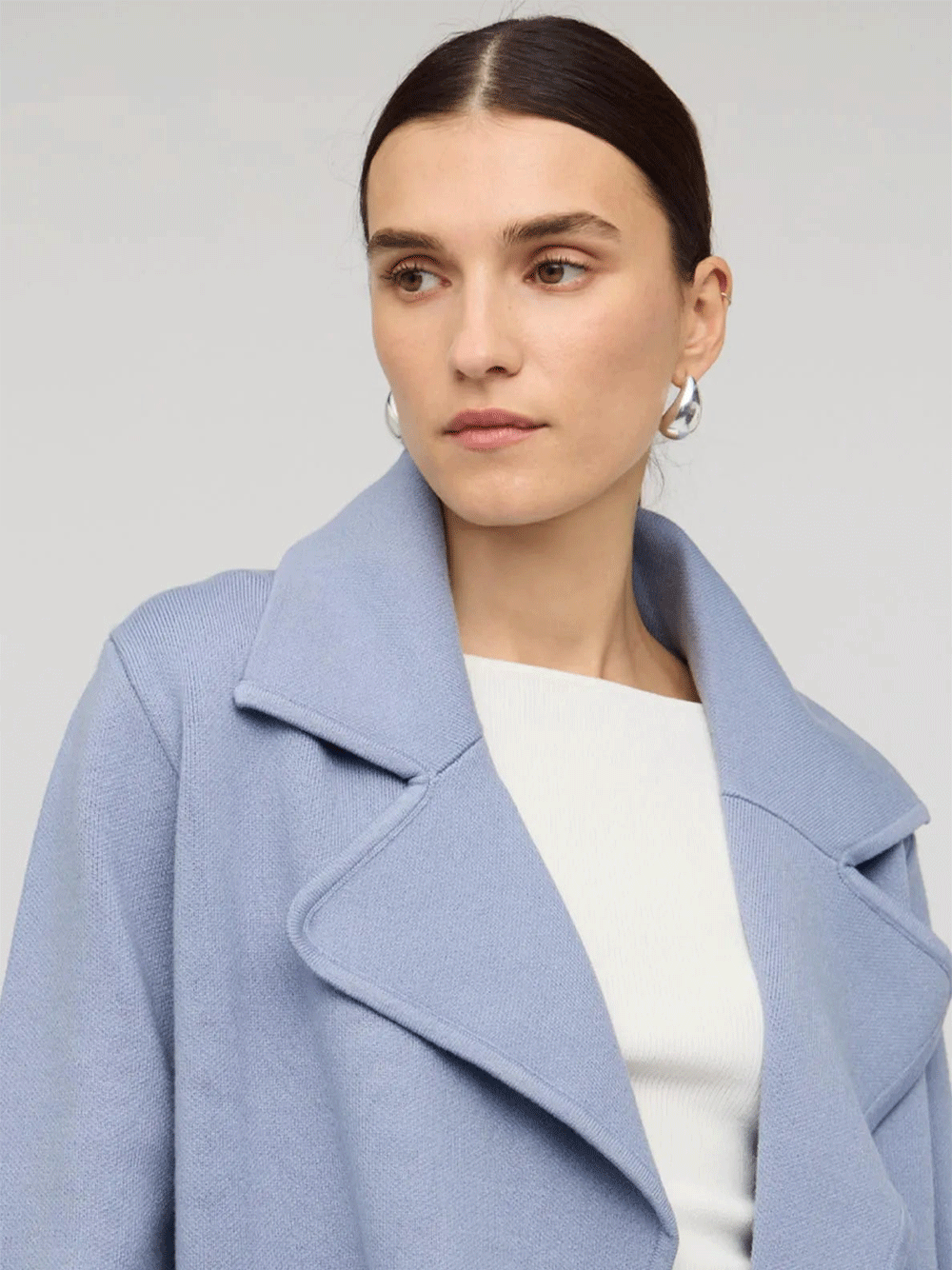 Core Coatigan - DOVE BLUE