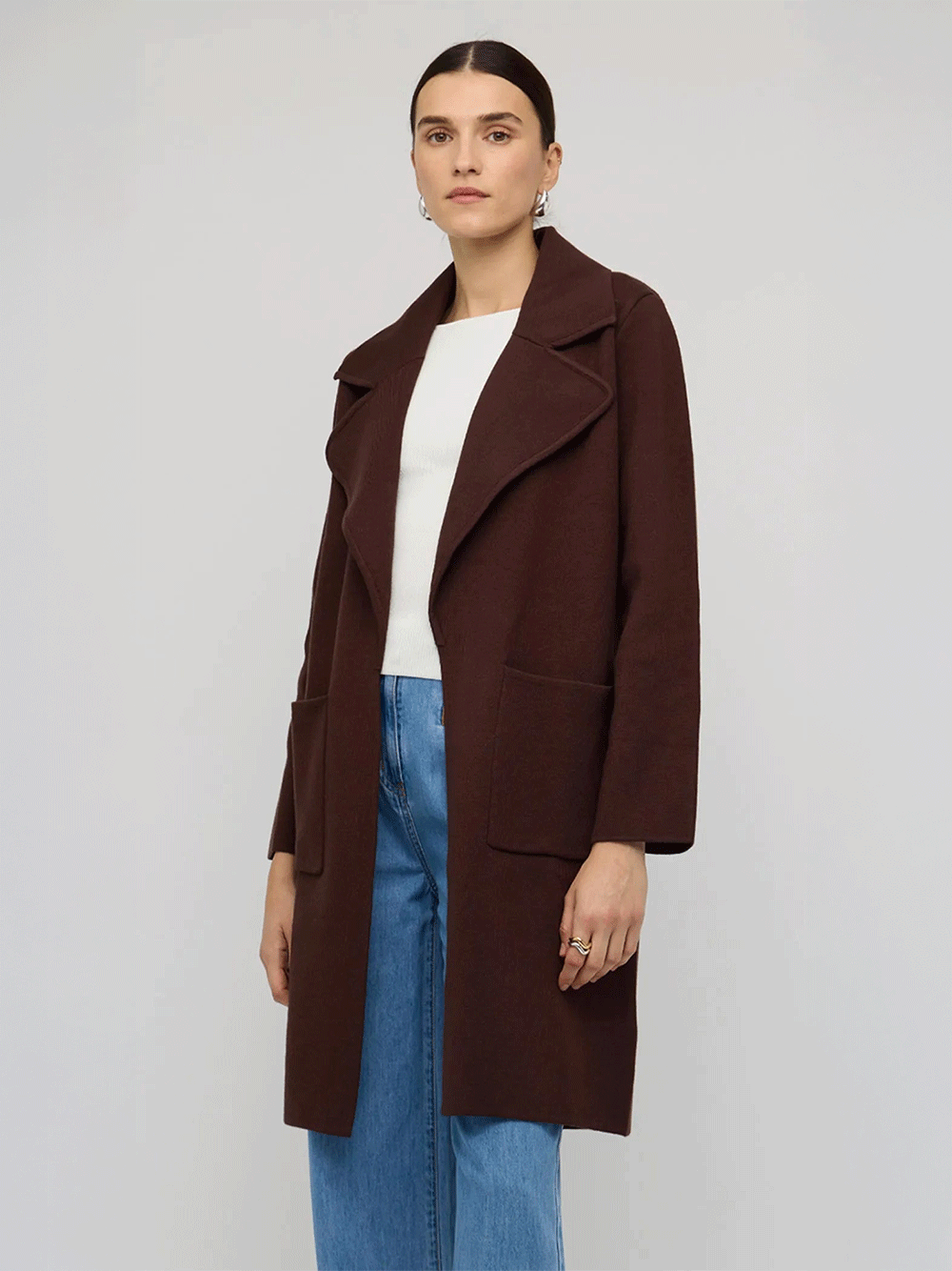 Core Coatigan - CHOCOLATE