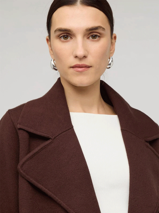 Core Coatigan - CHOCOLATE