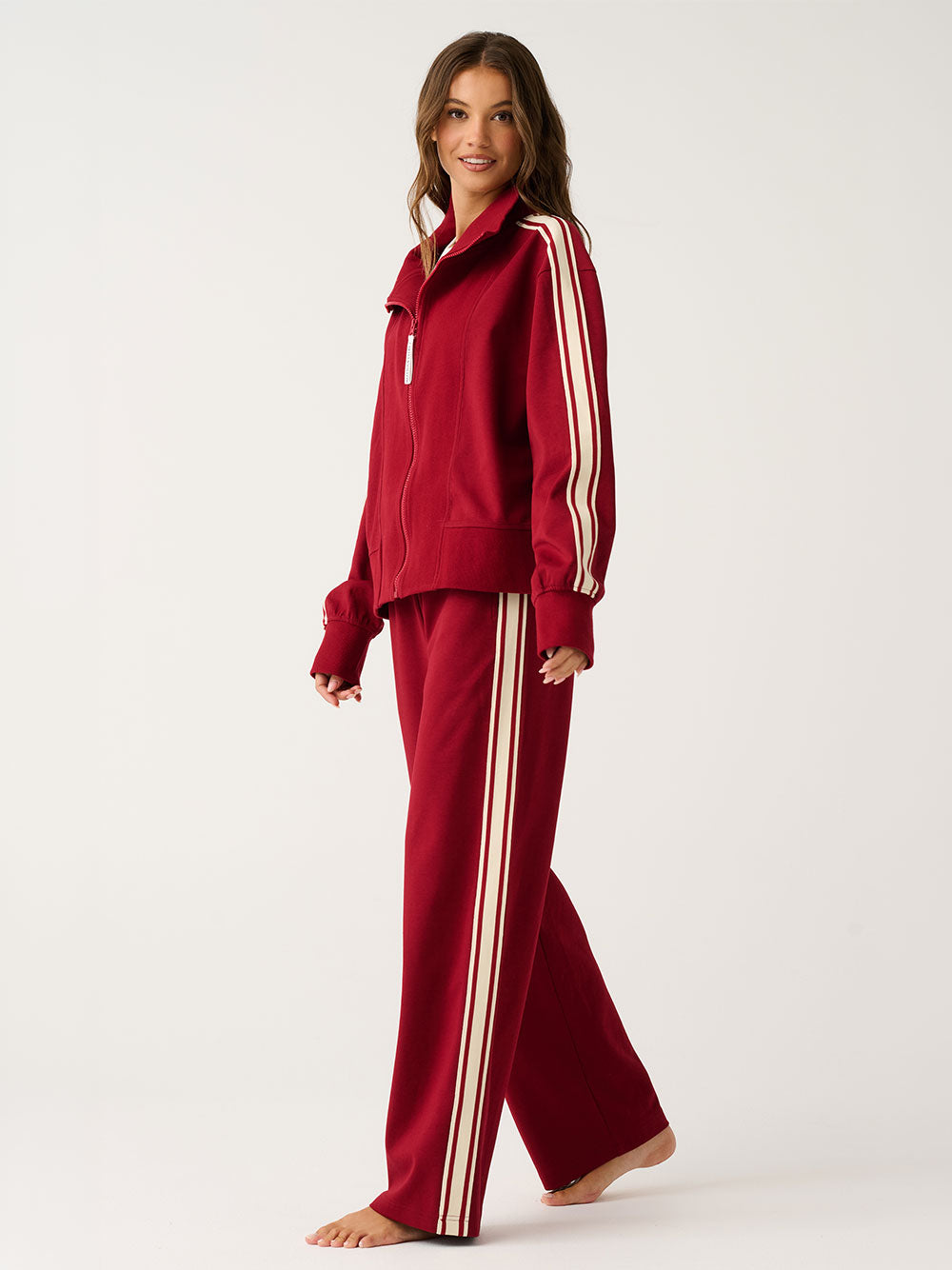 Corey Zip Through Sweater - MULBERRY