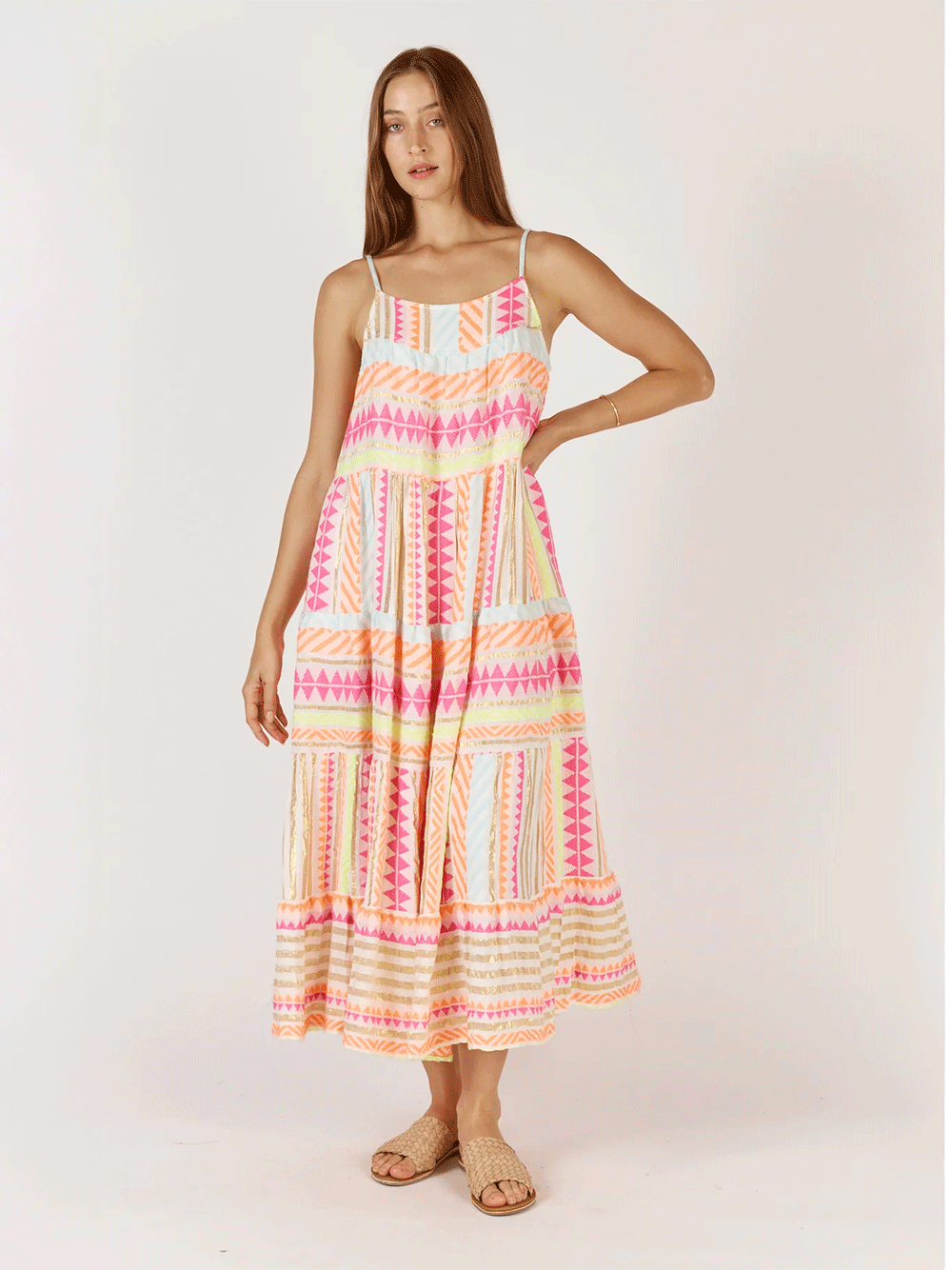 Corfu Maxi Dress - NEON