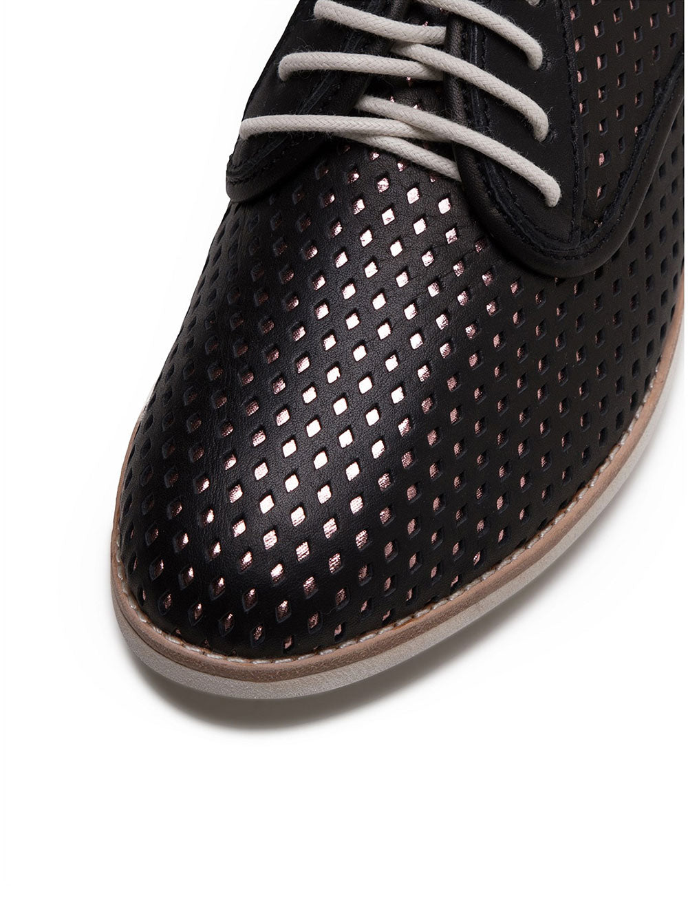 Derby Punch Overlay - BLACK/ROSE GOLD