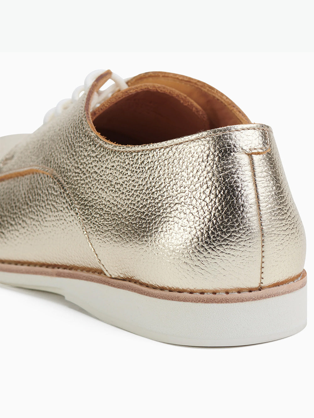 Derby Super Soft Leather Shoes - LIGHT GOLD