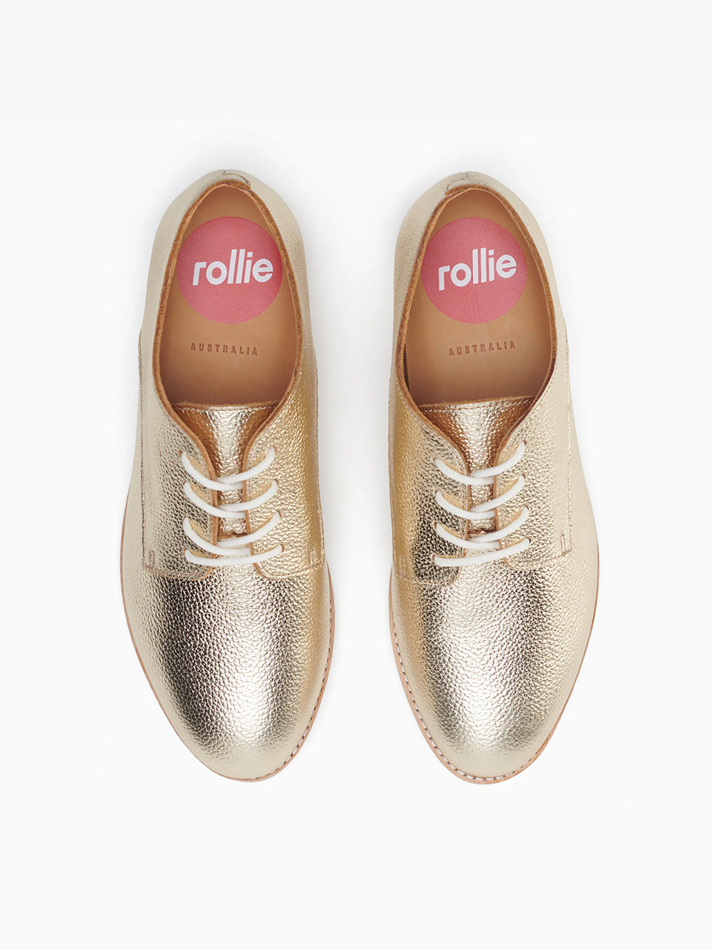 Derby Super Soft Leather Shoes - LIGHT GOLD