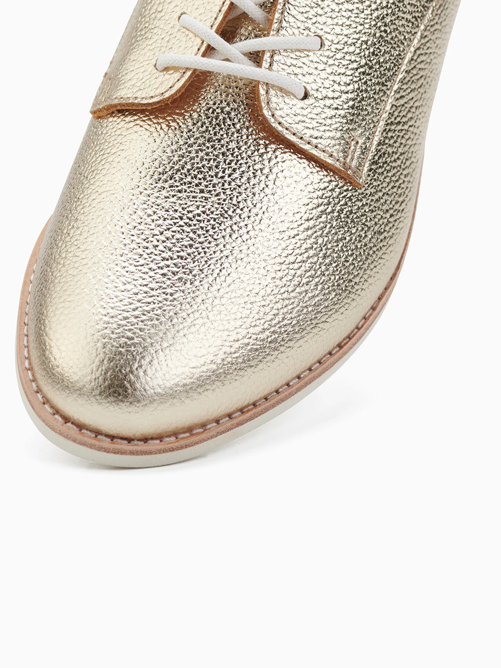 Derby Super Soft Leather Shoes - LIGHT GOLD