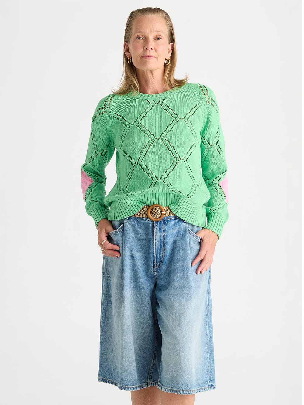Diamond Detail Jumper - MINT