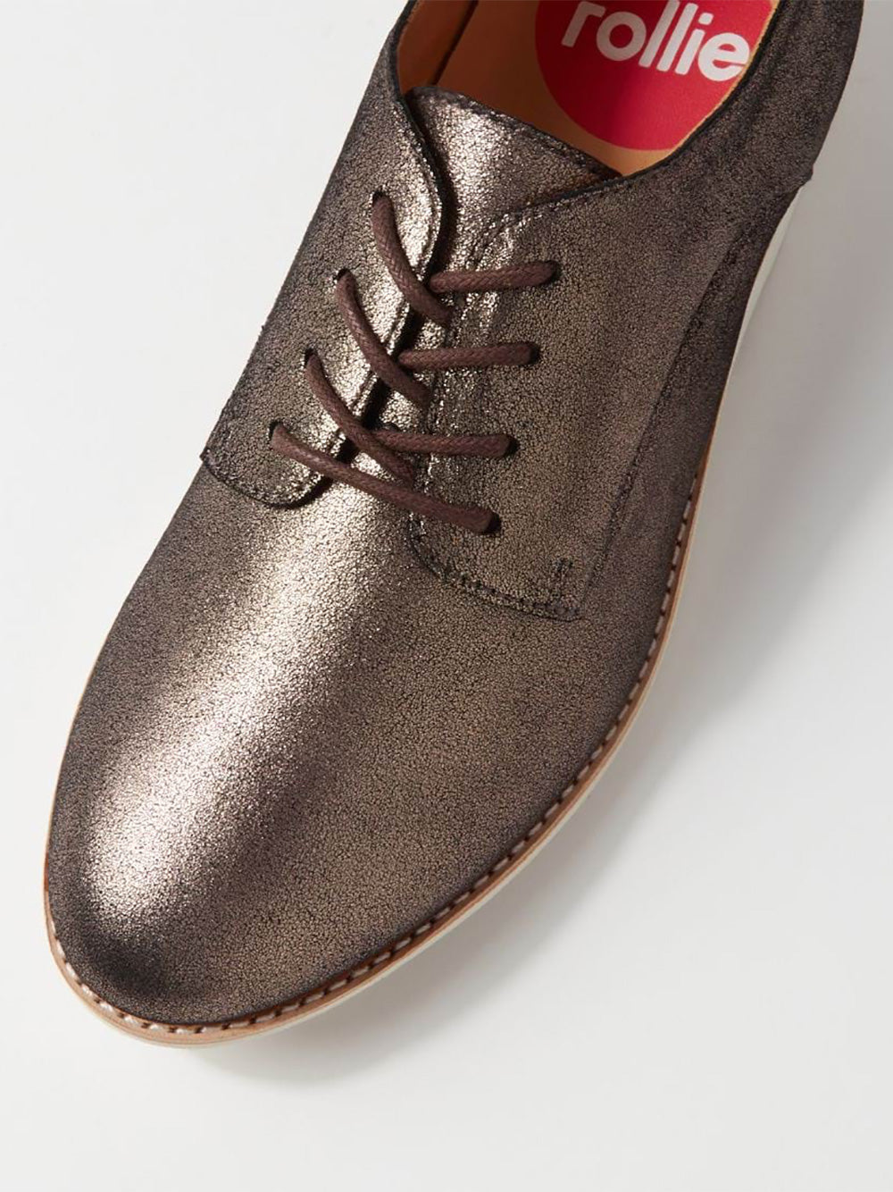 Derby Distressed Pewter Shoes