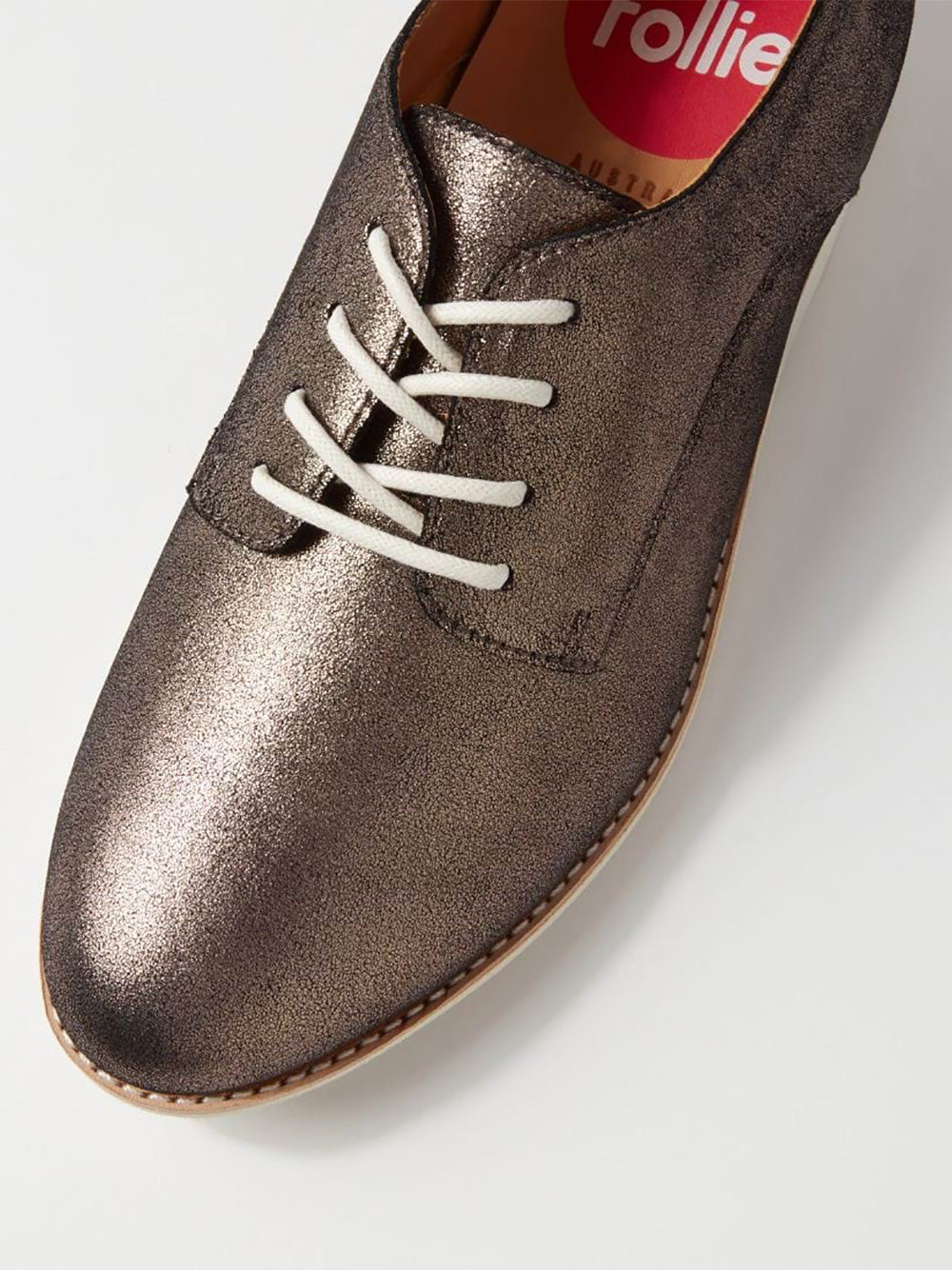 Derby Distressed Pewter Shoes