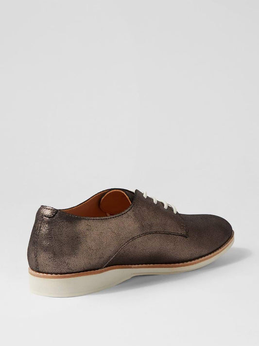 Derby Distressed Pewter Shoes