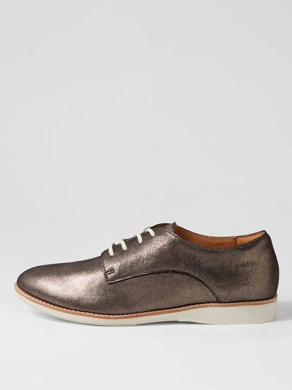 Derby Distressed Pewter Shoes