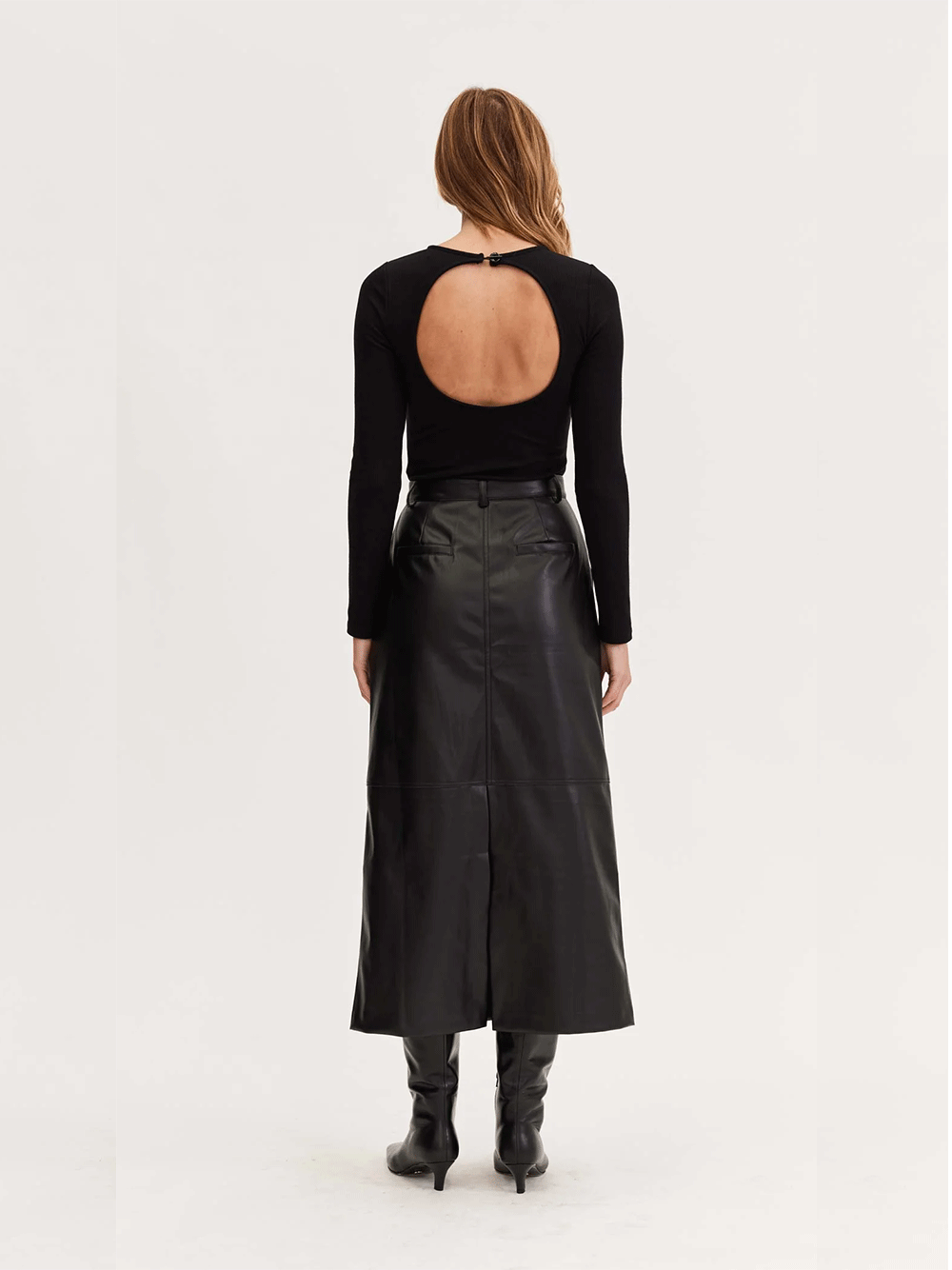 Dylan PU Column Skirt