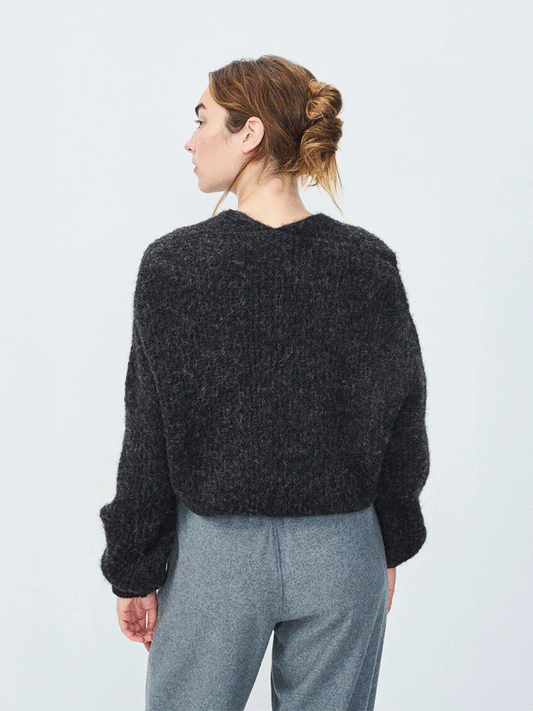 East Cardigan - CHARCOAL MELANGE