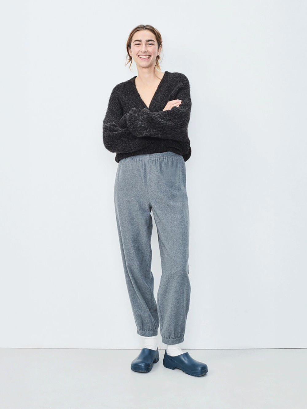 East Cardigan - CHARCOAL MELANGE
