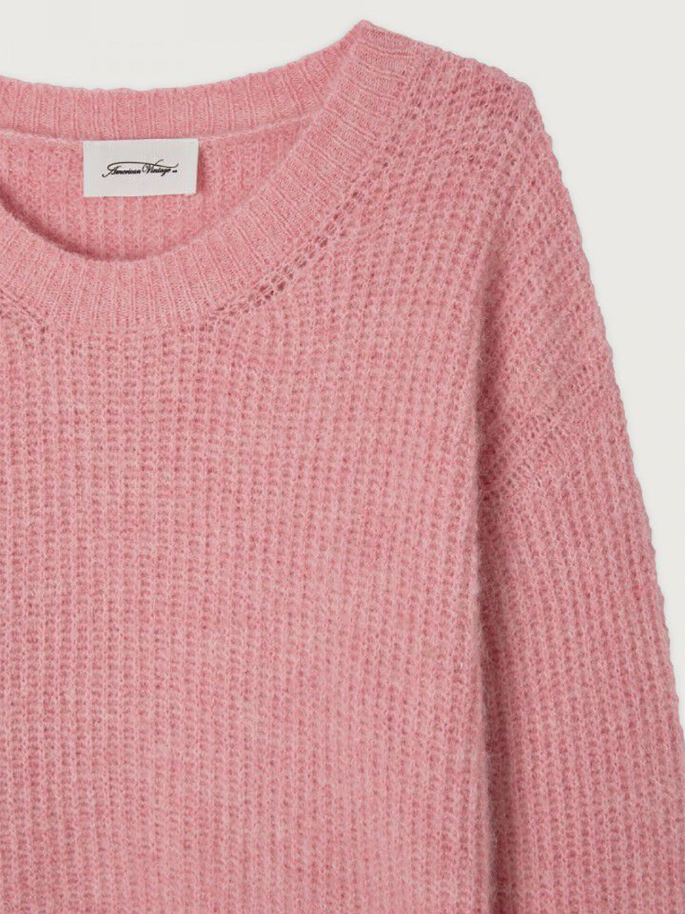 East Round Neck Pullover - ORCHID MELANGE