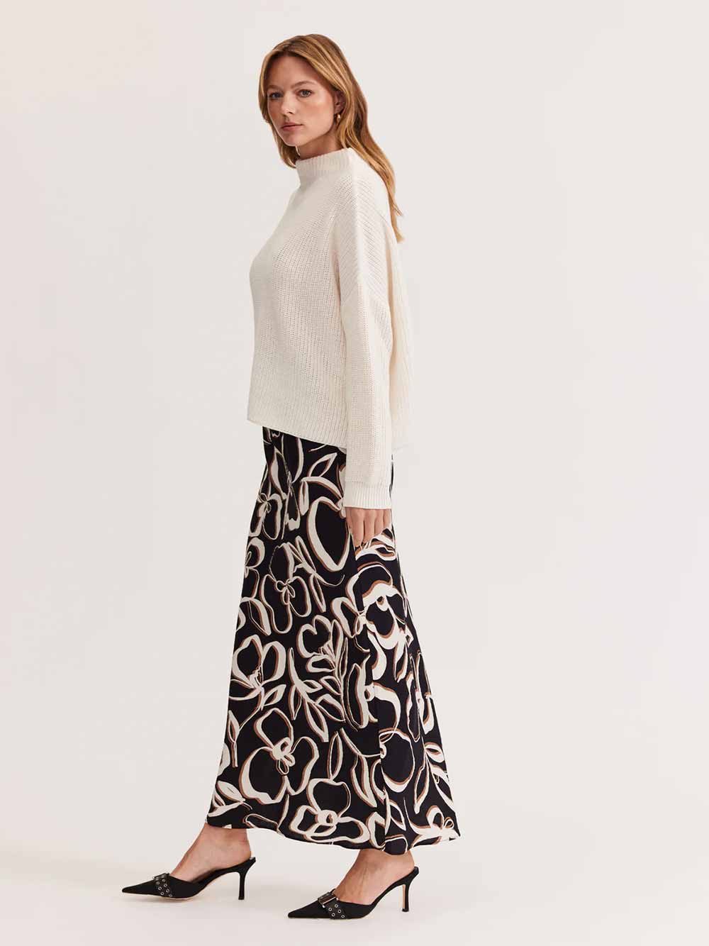 Elin Bias Slip Skirt