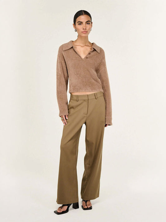 Ember Fluffy Polo Jumper