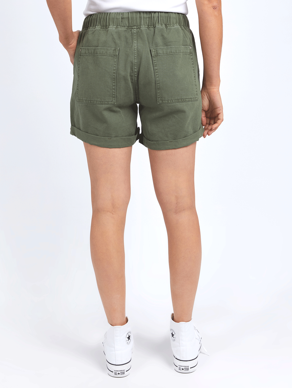Emma Relaxed Denim Shorts - CLOVER