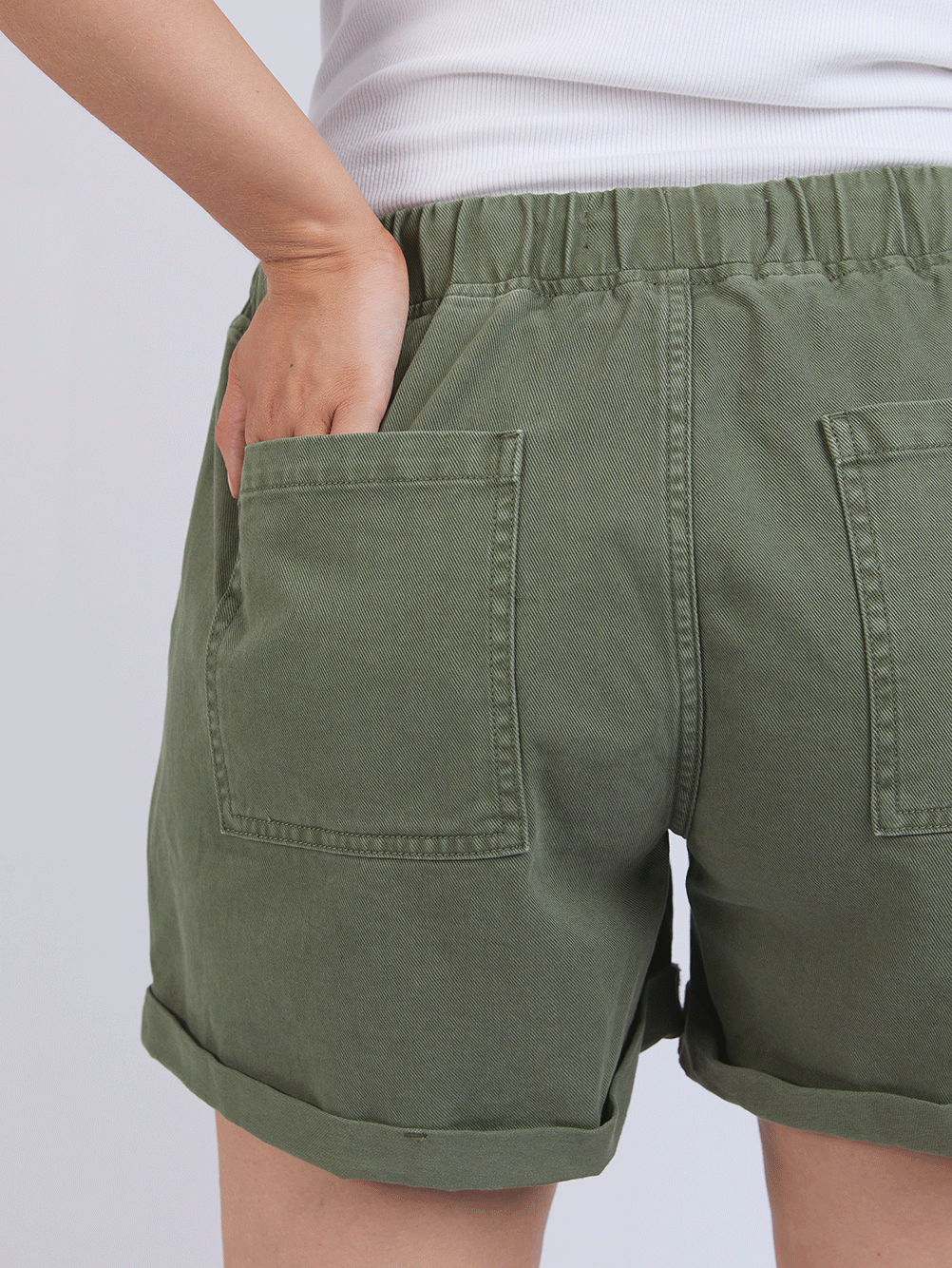 Emma Relaxed Denim Shorts - CLOVER