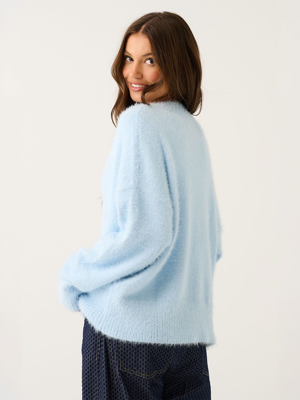 Emmie Knit Sweater - ICE BLUE
