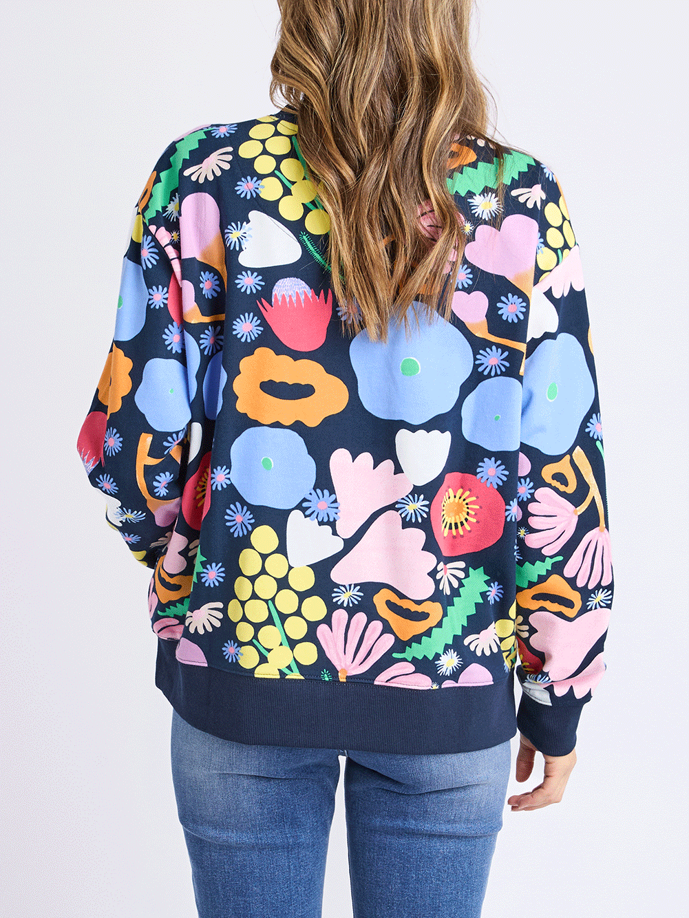 Flower Medley Crew Neck Sweater