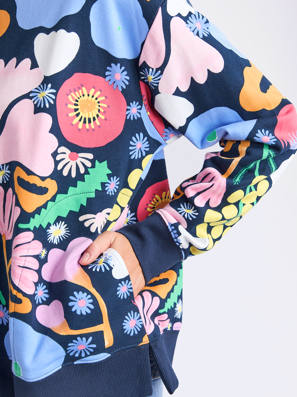 Flower Medley Crew Neck Sweater