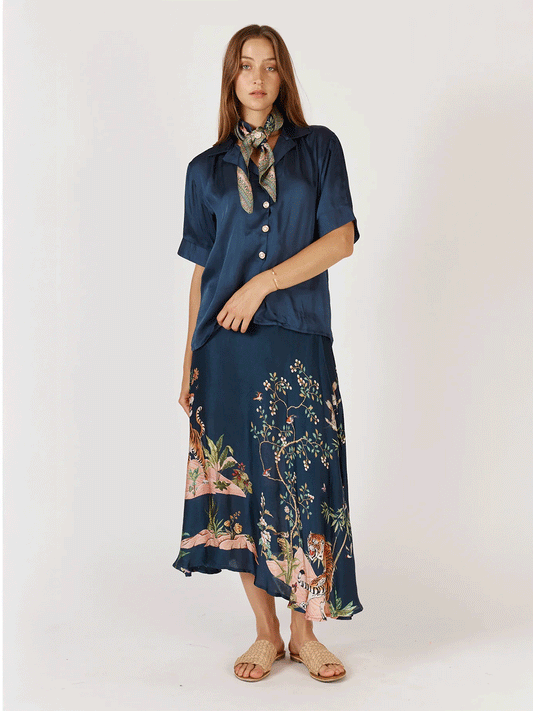 Georgia Shirt - NAVY