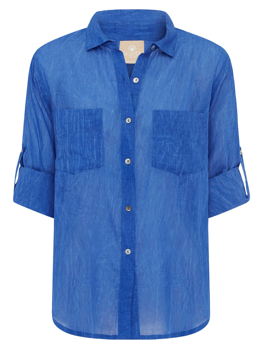 Hailey Shirt - ROYAL NAVY
