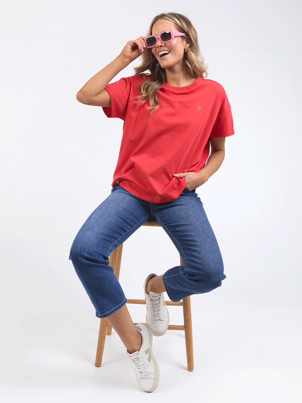 ELM LIFESTYLE Halli Tee - RED